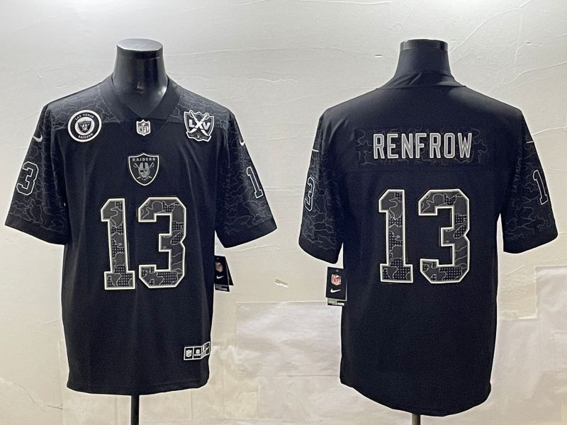 Men Oakland Raiders #13 Renfrow 2025 Nike Black RFLCTV Limited NFL Jersey style 1->oakland raiders->NFL Jersey